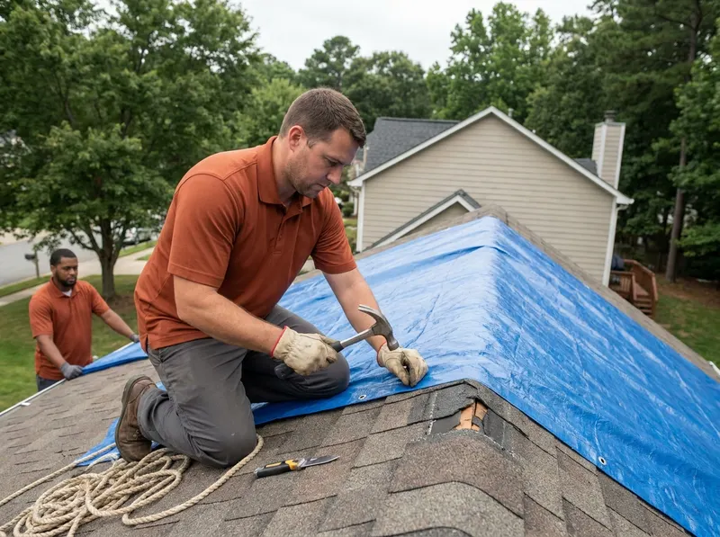 Emergency Roof Tarping in Raleigh, NC